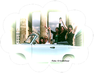 Trabant fahren in Berlin, Reiseführer Berlin, Berlin erleben mit Auto, Brandenburger Tor, Reichstag, Unter den Linden, Potsdamer Platz